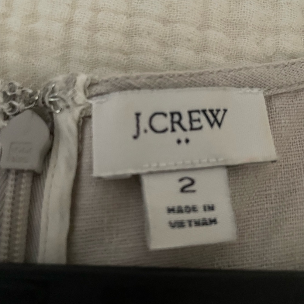 J. Crew Factory linen blend shift dress size 2. - Picture 4 of 9